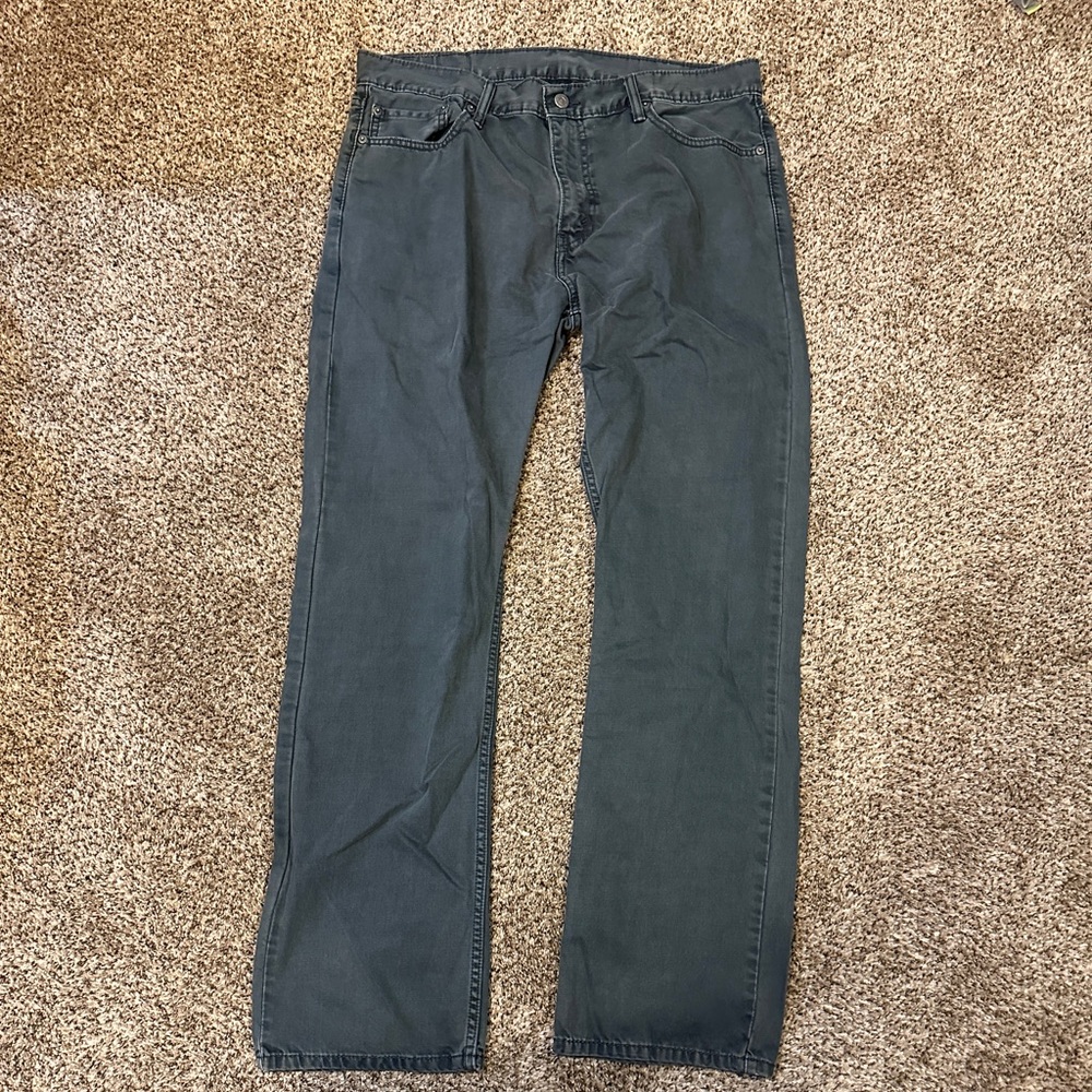 Levi's 514 Gray Denim Jeans Size 36x32